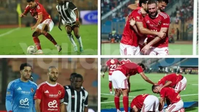 لقطات من مباراة الأهلي وإيجل نوار (صور)