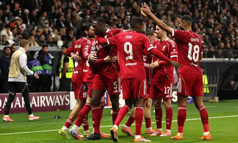 ليفربول يقيم مهرجان أهداف في فرانكفورت