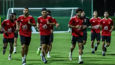 الأهلي يخوض مرانه على ملعب الكريكيت في أبو ظبي