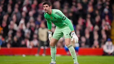 ريال مدريد يعلن إصابة كورتوا.. وتقارير تكشف مدة غيابه